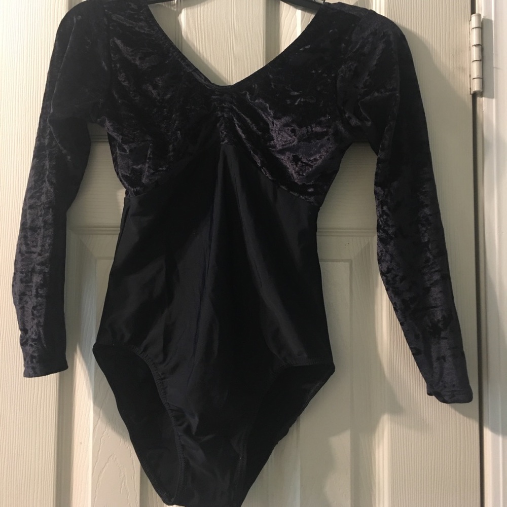 FREED of London Black 3/4 Sleeve Leotard
